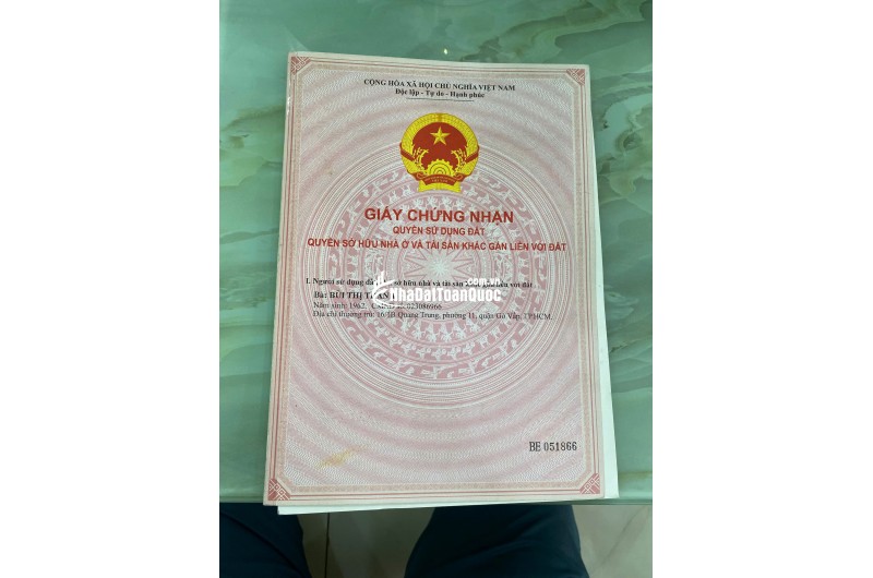 NHÀ 3 TẦNG, VỊ TRÍ MẶT TIỀN KINH DOANH SẦM UẤT BẬC NHẤT QUẬN GÒ VẤP. LH:0345678168.