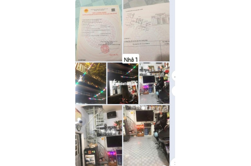 BÁN NHÀ F12 GÒ VẤP, DT 58M (1 TRỆT 1 LẦU SÂN THƯỢNG), SỔ HỒNG RIÊNG. 6,5 tỷ TL LH:0901754355