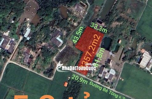 Bán lô đất lúa xã Tân Trụ giá 5,2 tỷ