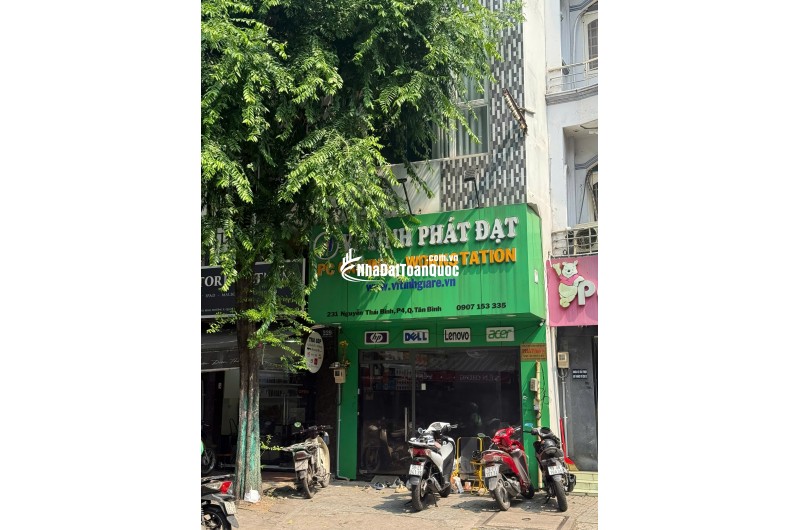 Bán nhà MT 231 Nguyễn Thái Bình, P4 Tân Bình, 1 trệt 1 lửng 2 lầu đúc