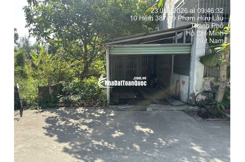 BÁN ĐẤT NHÀ BÈ - HẺM 387/29 PHẠM HỮU LẦU – 95M2 SỔ HỒNG RIÊNG 7.6 TỶ.  LH:0901727879.