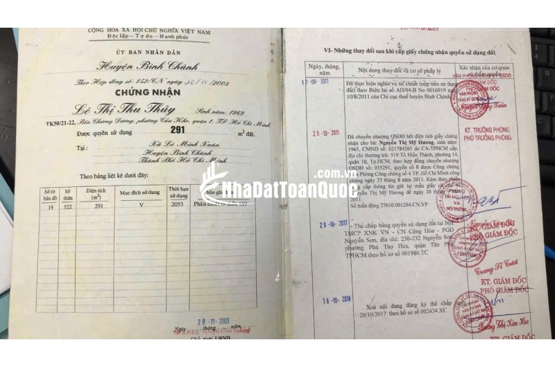 Bán Đất Mặt Tiền 290m2, Giá 6.8 Tỷ , Số 289 Thích Thiện Hoà, Xã Bình Lợi, TPHCM