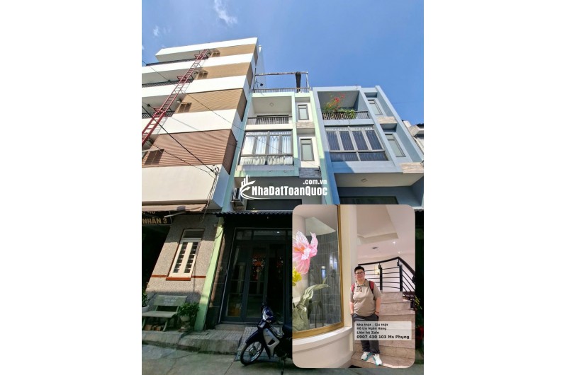 Nhà Thạnh Lộc Q.12, hẻm 8m xe hơi
 tránh 5 tầng chỉ  5.3 tỷ