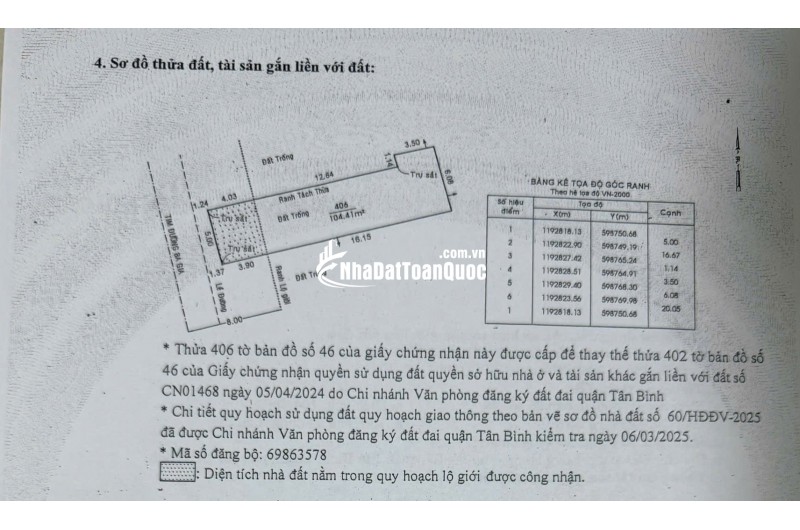 (Tin thật 100%) Bán đất đẹp 104m2 mặt phố Ba Gia - Tặng GPXD (7 lầu + hầm) - Làm CHDV/VP/KS - HH MG