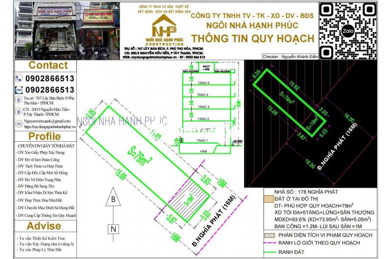 (Tin thật 100%) Bán nhà 97m2 (5x20) mặt phố Nghĩa Phát - Làm CHDV - Rẻ hơn TT 20% - HH MG