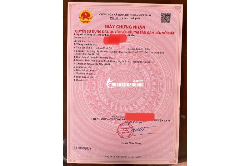 Mảnh đất nghỉ dưỡng view hồ còn sót lại tại Đầm Sản, Ba Vì, Hà Nội (xã Minh Quang cũ)