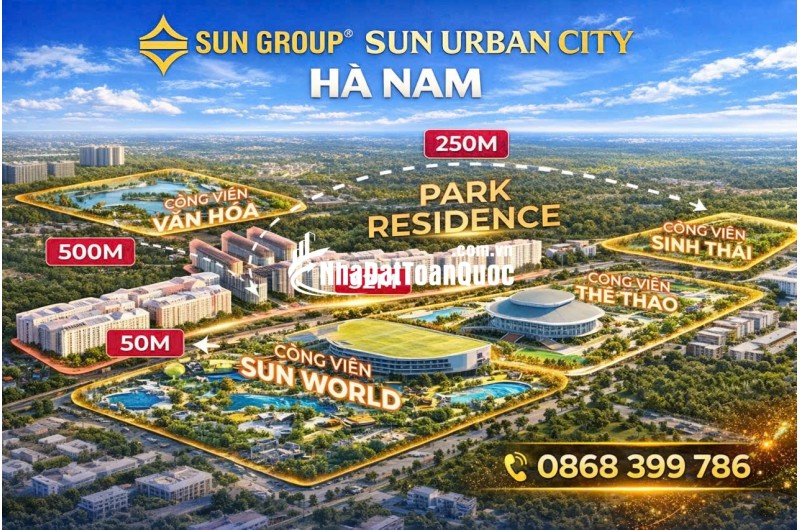 Sun Hà Nam- Tâm điểm sống mới, đón sóng phát triển phía Nam Hà Nội