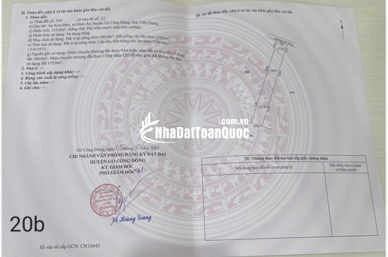 Cần vốn kinh doanh, bán 2 lô đất liền kề thu hồi vốn Bình Ân