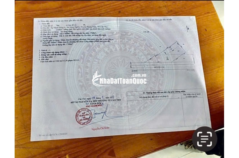 BÁN KHO MẶT TIỀN QL61C, GẦN CẦU BA LÁNG, DT 2168M2, CHỈ 11TR/M2. LH:0783960791.