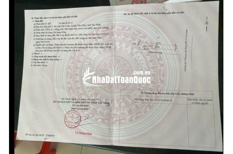 BÁN DÃY TRỌ 5 PHÒNG TẠI TÂY NINH, DT 199,8M2 SHR CHỈ 1.3TỶ. LH:0931821989.