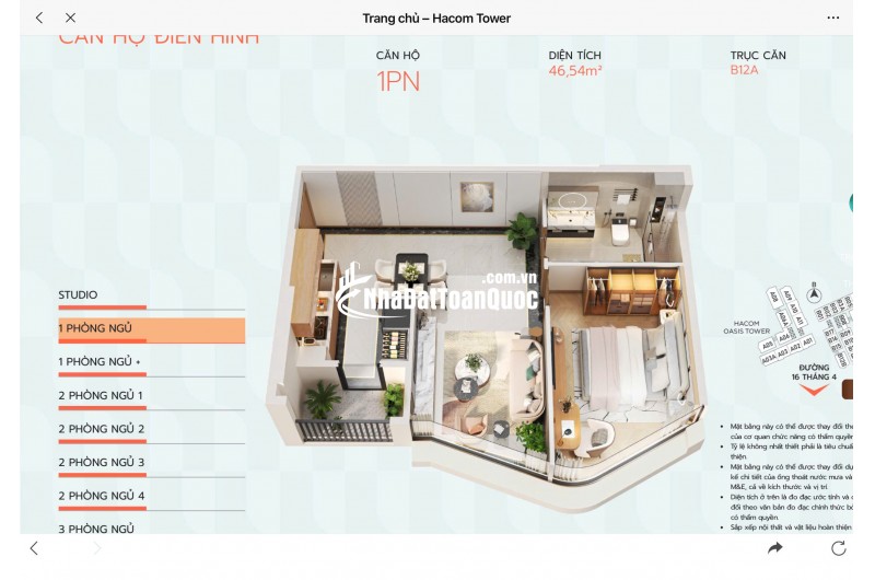 CƠ HỘI ĐẦU TƯ HACOM TOWER - CHÍNH SÁCH \"VỐN MỎNG\" CỰC TỐT