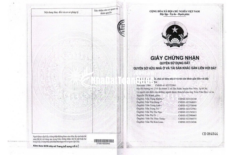 BÁN NHÀ ĐẤT TẠI HÓC MÔN, DT 177M2, SẴN SỔ, CHỈ 3.8 TỶ. LH:0765659378