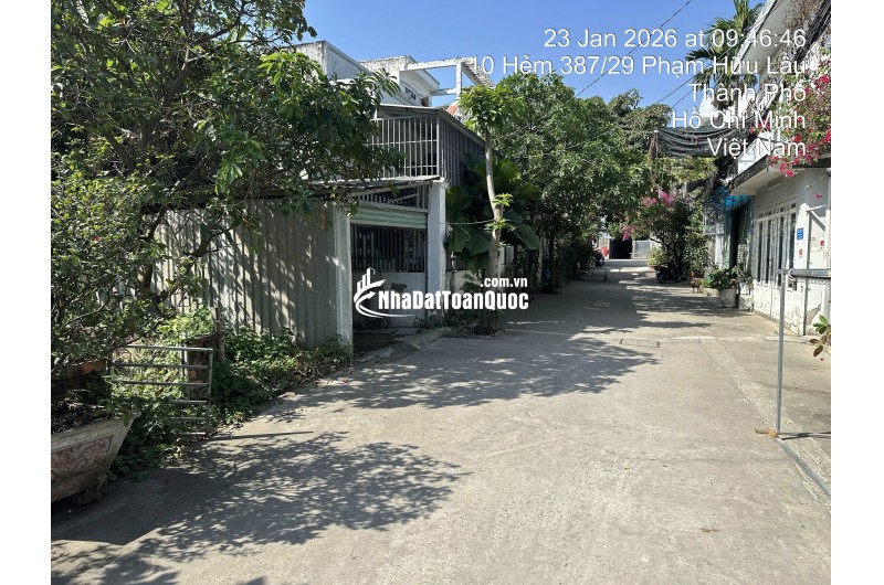 BÁN ĐẤT NHÀ BÈ - HẺM 387/29 PHẠM HỮU LẦU – 95M2 SỔ HỒNG RIÊNG 7.6 TỶ.  LH:0901727879.