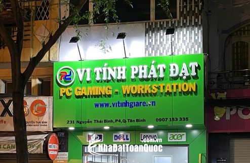 Bán nhà MT 231 Nguyễn Thái Bình, P4 Tân Bình, 1 trệt 1 lửng 2 lầu đúc