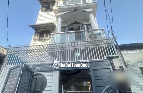 HÀNG HIẾM - NHÀ ĐẸP HẺM KINH DOANH THÔNG TRƯƠNG THỊ HOA - Q12-NGANG ĐỈNH 5m - 4 TẦNG KIÊN CỐ - FULL NỘI THẤT