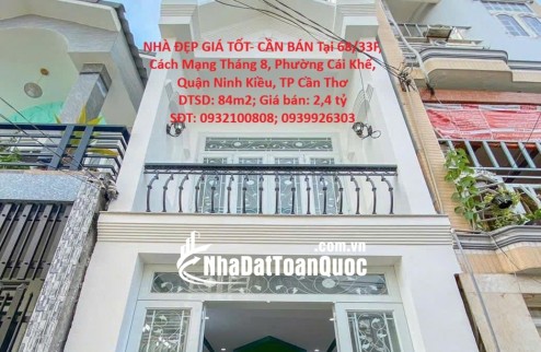 NHÀ ĐẸP GIÁ TỐT- CẦN BÁN Tại Phường Cái Khế, Ninh Kiều, Cần Thơ