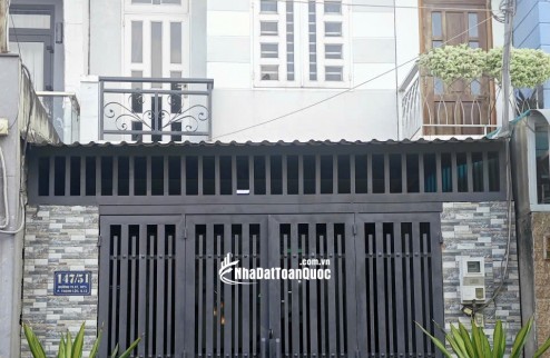 CHO THUÊ NHÀ 80M2, 2PN 1 TRỆT 1 LẦU + NỘI THẤT HẺM RỘNG 6M ĐƯỜNG TL37, KP1, P.THẠNH LỘC, Q.12