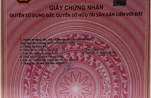 BÁN ĐẤT NHÀ BÈ - HẺM 387/29 PHẠM HỮU LẦU – 95M2 SỔ HỒNG RIÊNG 7.6 TỶ.  LH:0901727879.