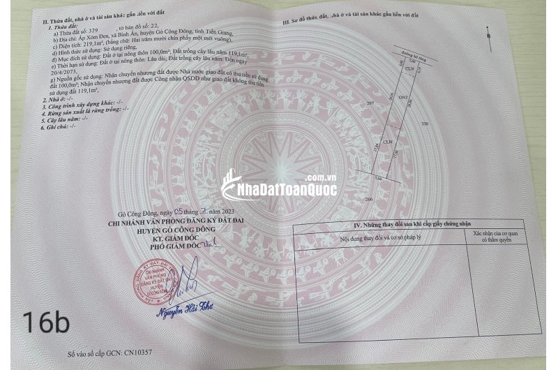 320 triệu có ngay đất vàng tại Bình Ân Gò Công Đông