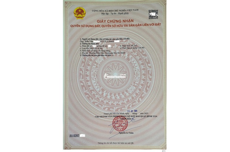 Nhà mới cực đẹp - thiết kế hiện đại – sang trọng tại quận Bình Tân