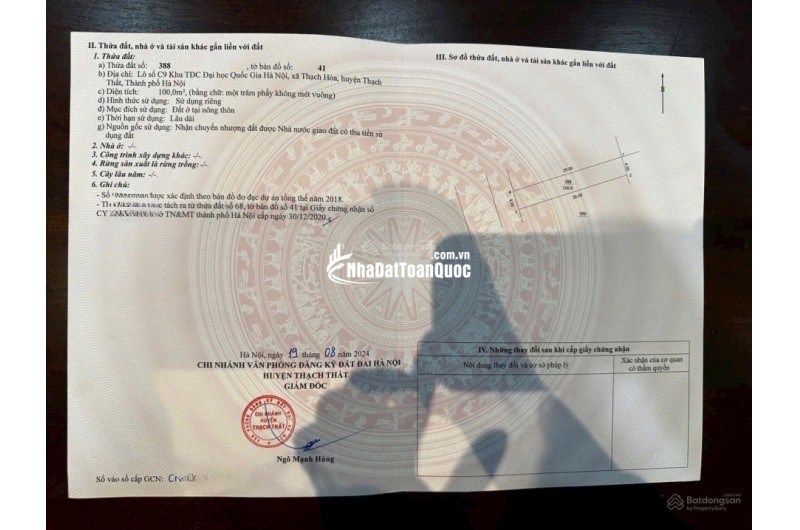 Bán đất đẹp tại Đường 21, Cổ Đông, Sơn Tây, nhỉnh 3 tỷ, 100m2, nhiều tiện ích