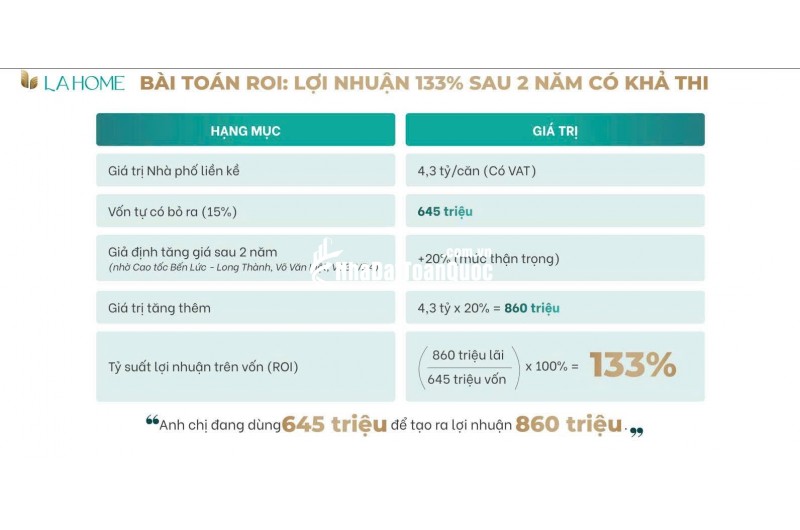 600tr vốn ban đầu sở hữu tài sản dòng tiền - Thời điểm vàng 
