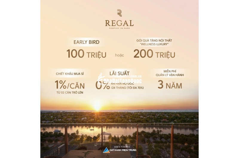 REGAL COMPLEX - Thức Giấc Giữa Bình Minh, Thưởng Ngoạn Hoàng Hôn Ngay Tại Ban Công Nhà.