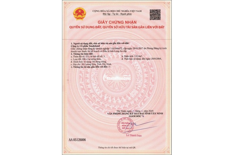 ĐẤT NỀN DRAGON EDEN – KHU CÔNG NGHIỆP TÂN ĐÔ, BẾN LỨC – CƠ HỘI ĐẦU TƯ GIÁ TỐT 2026