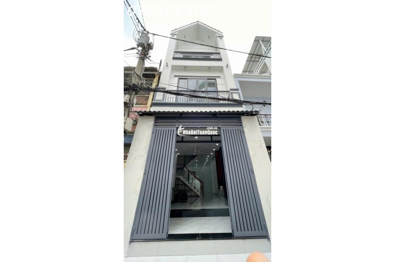 BÁN NHÀ HẺM THÔNG 5M ĐẶNG CHẤT GIÁP QUẬN 1, 5,  4PN - 3 TẦNG SỔ RIÊNG GIÁ 7.99 TỶ