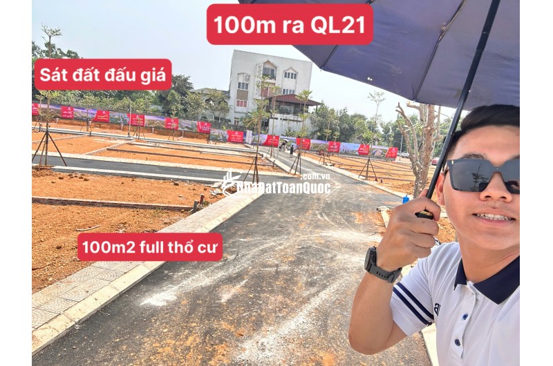 Giá chỉ nhỉnh 3  tỷ, đất đô thị Hòa Lạc, gần chợ Gạch, CCN Phụng Thượng đã dc quy hoạch 1/500