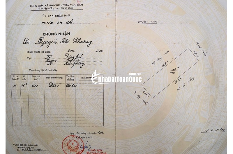 Bán đất ở thổ cư, số 3/58 Hạ Đoạn (Hạ Đoạn 2) P.Đông Hải