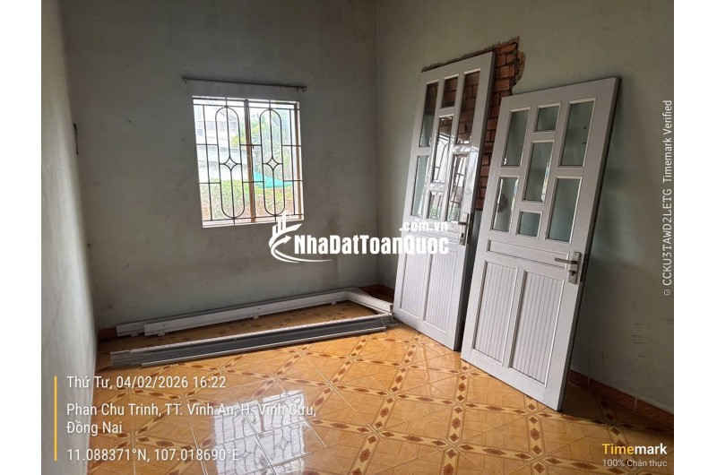 BÁN ĐẤT TẶNG NHÀ CẤP 4 TẠI ĐỒNG NAI. DT 372,1 M2. SHR. GIÁ BÁN 25XX. LH:0965156765.