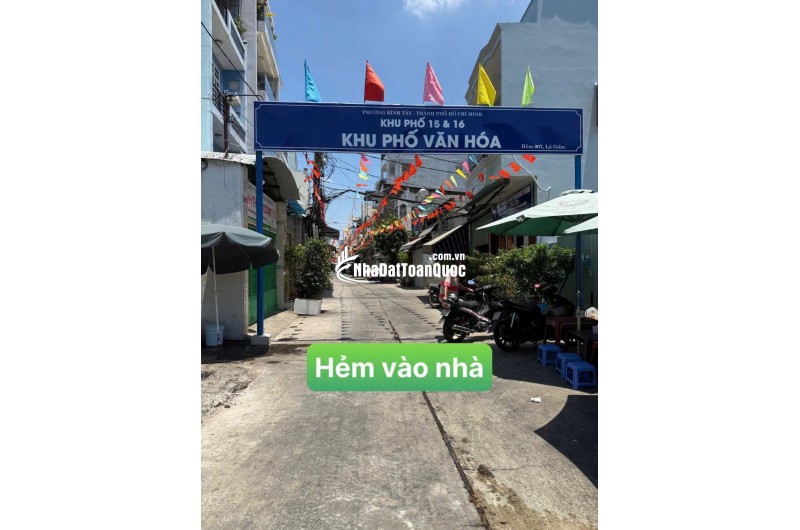 NHÀ LÒ GỐM - P5 Q6 - HẺM XE HƠI 5M. GIÁ 6 TỶ 380 TL. LH:0905828258.