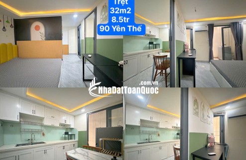 Cho thuê phòng full nội thất 32m2 TRỆT số 90 Yên Thế Tân Bình