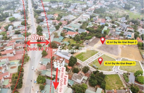 Bán đất Hoà Lạc gần Đại Học Quốc Gia Hà Nội vốn 1.980 tỷ, 0968 274 096