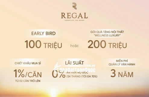 REGAL COMPLEX - SỞ HỮU CĂN HỘ CAO CẤP VỚI CHÍNH SÁCH ƯU ĐÃI