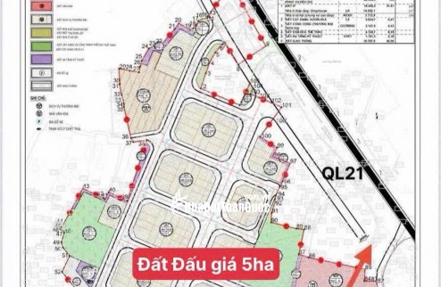 Nhanh chóng lô đất 100m2 gần Quốc Lộ 21, khu vực trung tâm Hòa Lạc. Phù hợp xây trọ, đầu tư sinh lời, kết nối Metro 5 – Quốc Lộ 21. Liên hệ xem đất