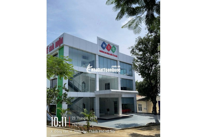 Bán mảnh đất( 8x15 )120m2 full thổ cư. xã Phú Cát Hà Nội,Cách ql21 150m, cạnh trường đại học công nghệ