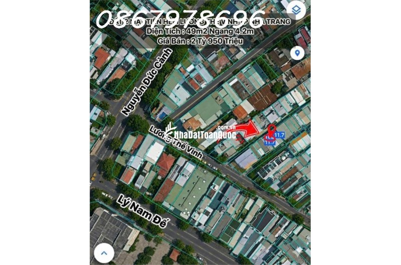 Siêu phẩm đất 2 mặt tiền hẻm Lương Thế Vinh, giá chỉ 2,95 tỷ, DT 49m2.