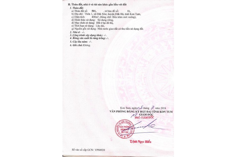 Cần tìm lô đất đẹp để giữ tiền, anh chị đừng bỏ qua cơ hội này tại Đăk Hà, Kon Tum nhé.