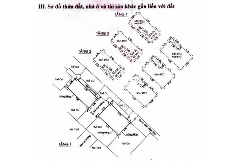 Bán 2 căn đối diện 47.9m2 SHR hẻm Điện Biên Phủ Q1 cách MT vài bước chân
