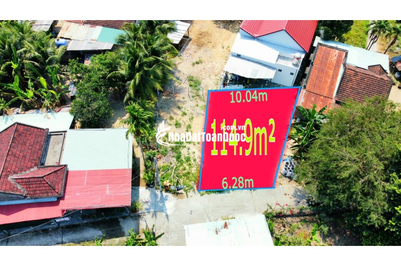Bán đất Diên Phước ( nay thuộc Diên Thọ) - Khánh Hoà
 - 
Diện tích : 114,9m² ( ngang 6m nở hậu) 
Hướng : Tây Bắc
Giá : 900tr ( bớt lộc ) 
Lh :