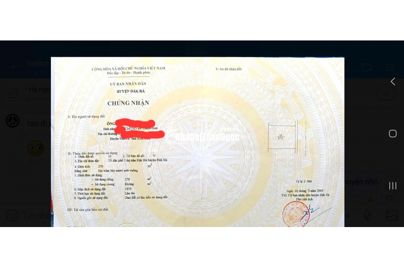 Chính chủ gửi bán miếng đất SIÊU NGON cho anh chị em đầu tư giữ tiền đây ạ!