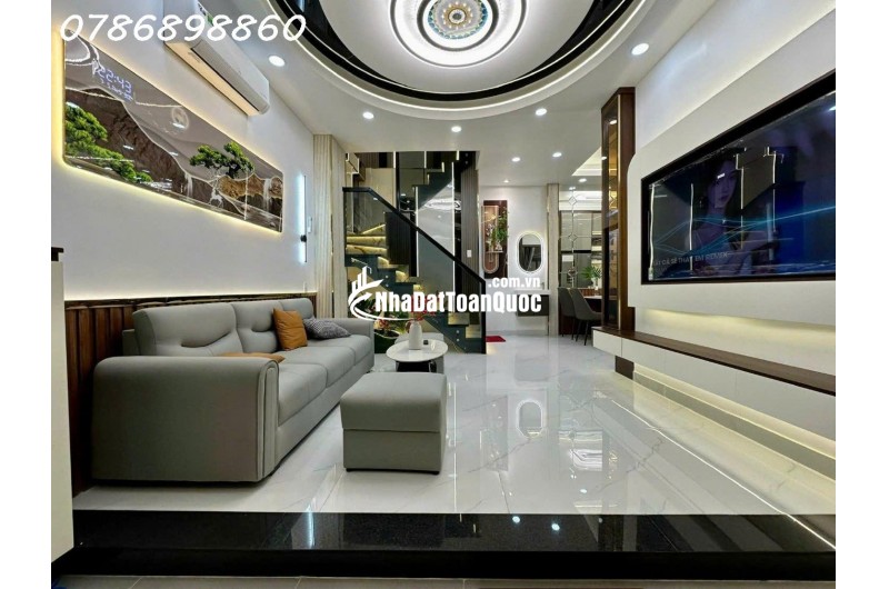  NHÀ MỚI ĐẸP – GÓC 2 MẶT THOÁNG – FULL NỘI THẤT CAO CẤP  HẺM 749 HUỲNH TẤN PHÁT, Q7