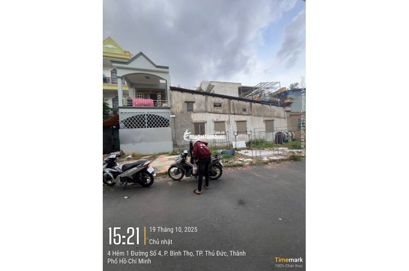 BÁN ĐẤT PHƯỜNG THỦ ĐỨC MỚI. DT 66,5 M2 THỔ CƯ – SẴN SỔ HỒNG - 6.6 TỶ. LH:0944649344.