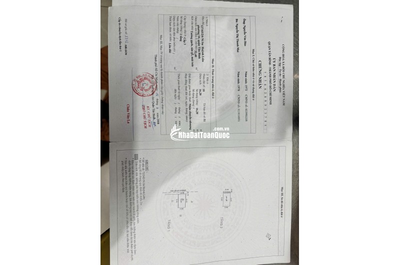 BÁN NHÀ TẠI PHƯỜNG 10, TÂN BÌNH – DT 47,6 M2 – SẴN SỔ HỒNG - CHỈ 6T450TR. LH:0793547979.