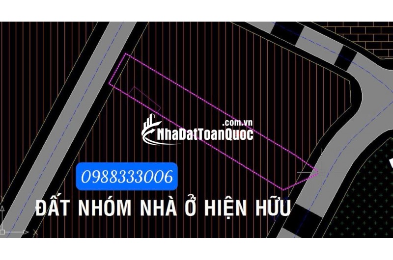BÁN ĐẤT MT ĐƯỜNG BẦU GIÃ, CỦ CHI - DT 1.529,4M2 - SHR - 17TR/M2. LH:0988333006.