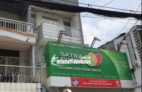 Cho thuê nhà MT 3 lầu 112 Phan Văn Hân P17 Bình Thạnh tiện kinh doanh