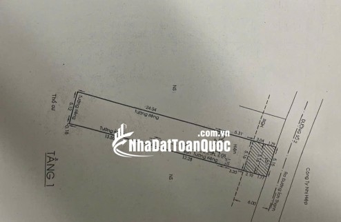 Bán đất tặng nhà mặt tiền đường số Lò Lu, chỉ 48 triệu/m².