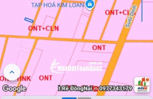 BÁN ĐẤT TÂY HOÀ, TRẢNG BOM, ĐỒNG NAI, DT 99,2 M2  - SHR – CHỈ 850TR. LH:0989508220.